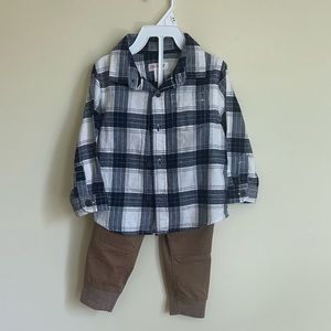 Cat and Jack 18M shirt and Pants set